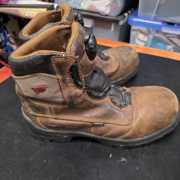 Red Wing 4216 Work Hiking Boots Men’s Size 13 D Waterproof Brown Saftey Toe - Picture 2 of 12